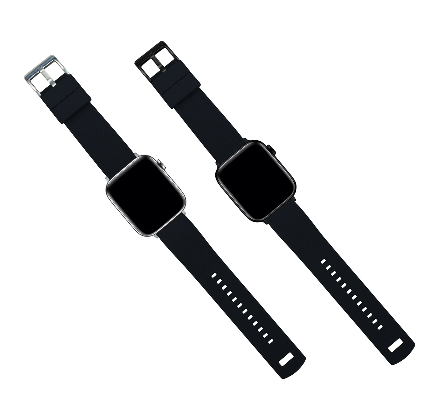 Apple Watch Elite Silicone Black Watch Band - Image 7