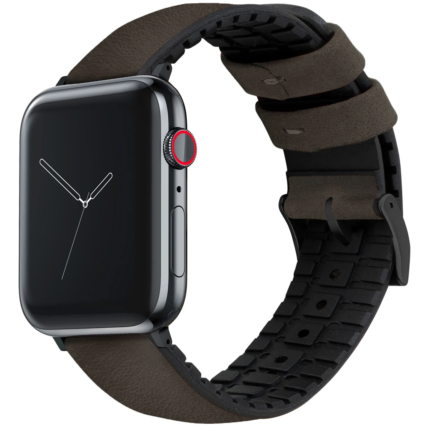 Apple Watch Smoke Leather Hybrid Watch Band - Image 5