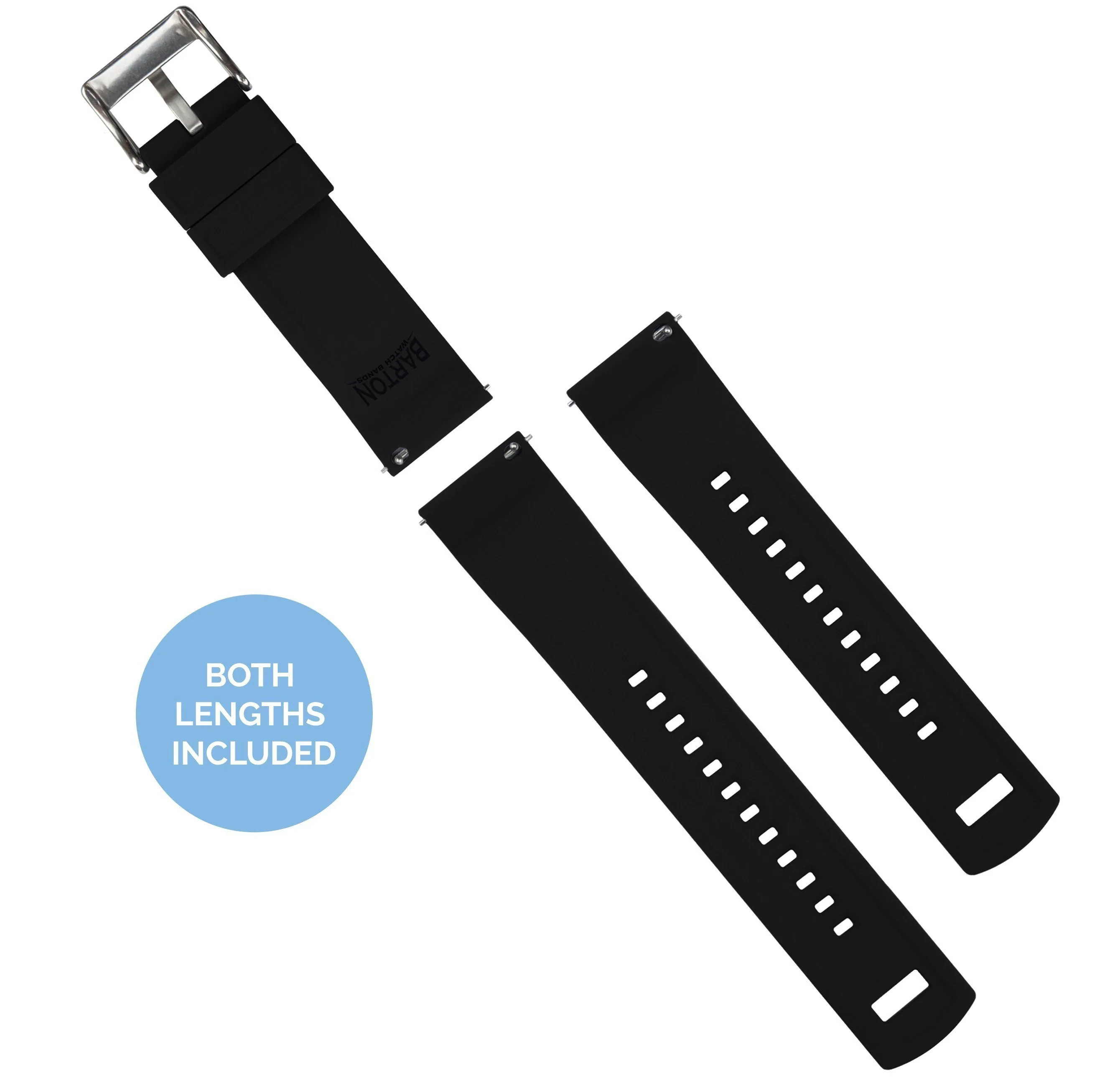Army Green Top Black Bottom Elite Silicone Watch Band - Image 4