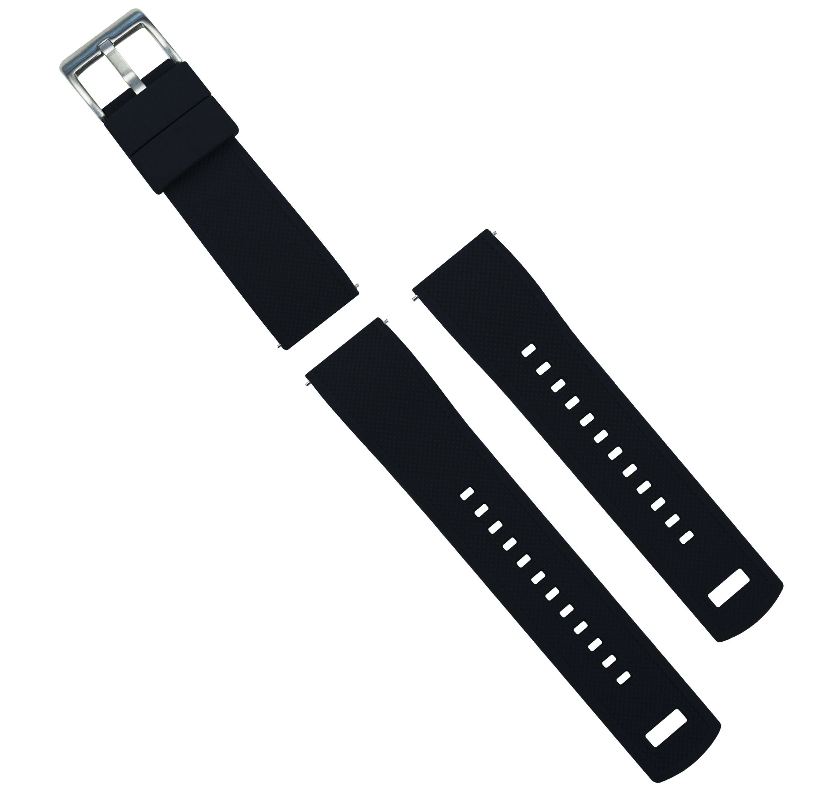 Black Elite Silicone Watch Band - Image 13
