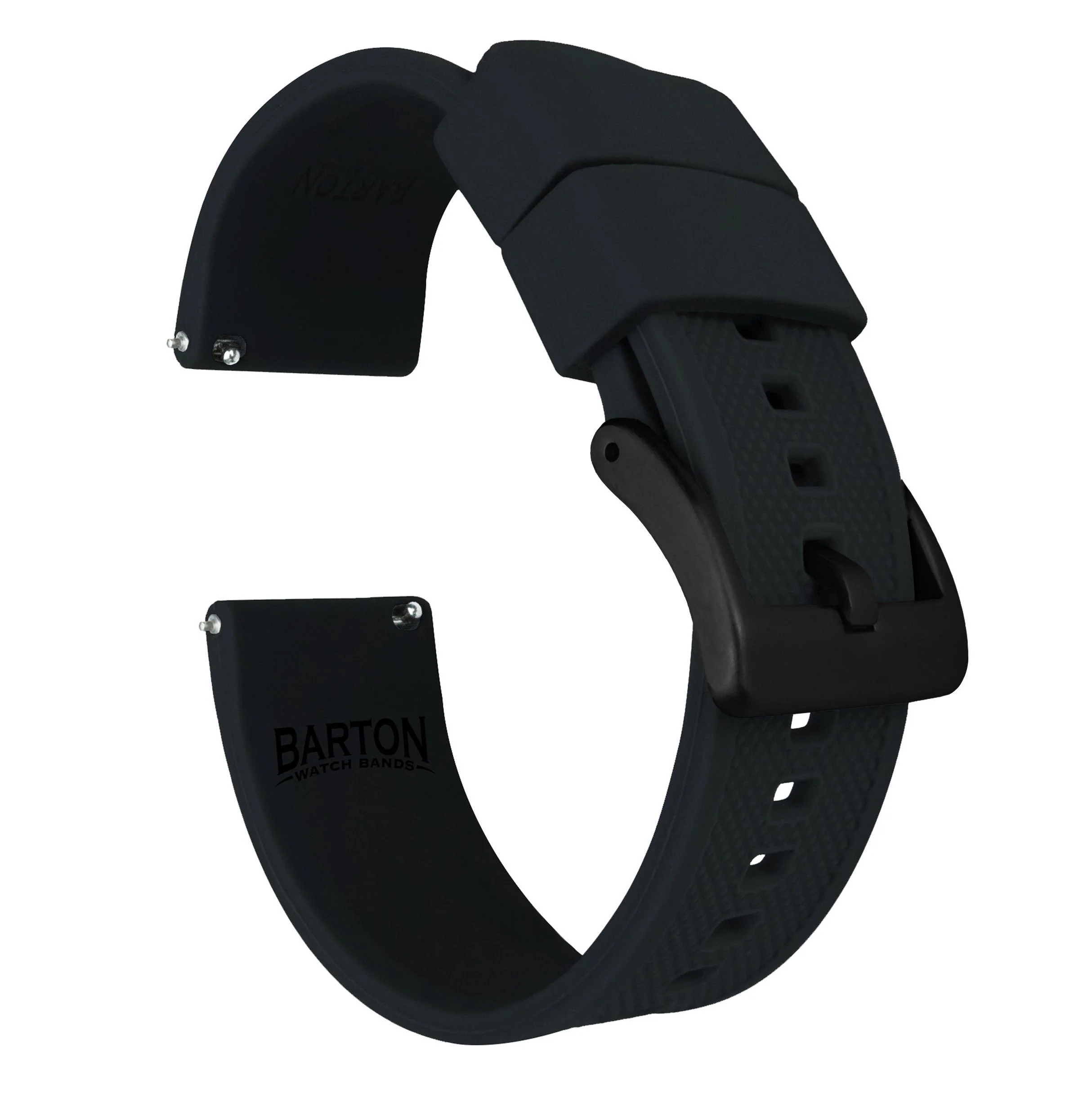 Black Elite Silicone Watch Band - Image 18