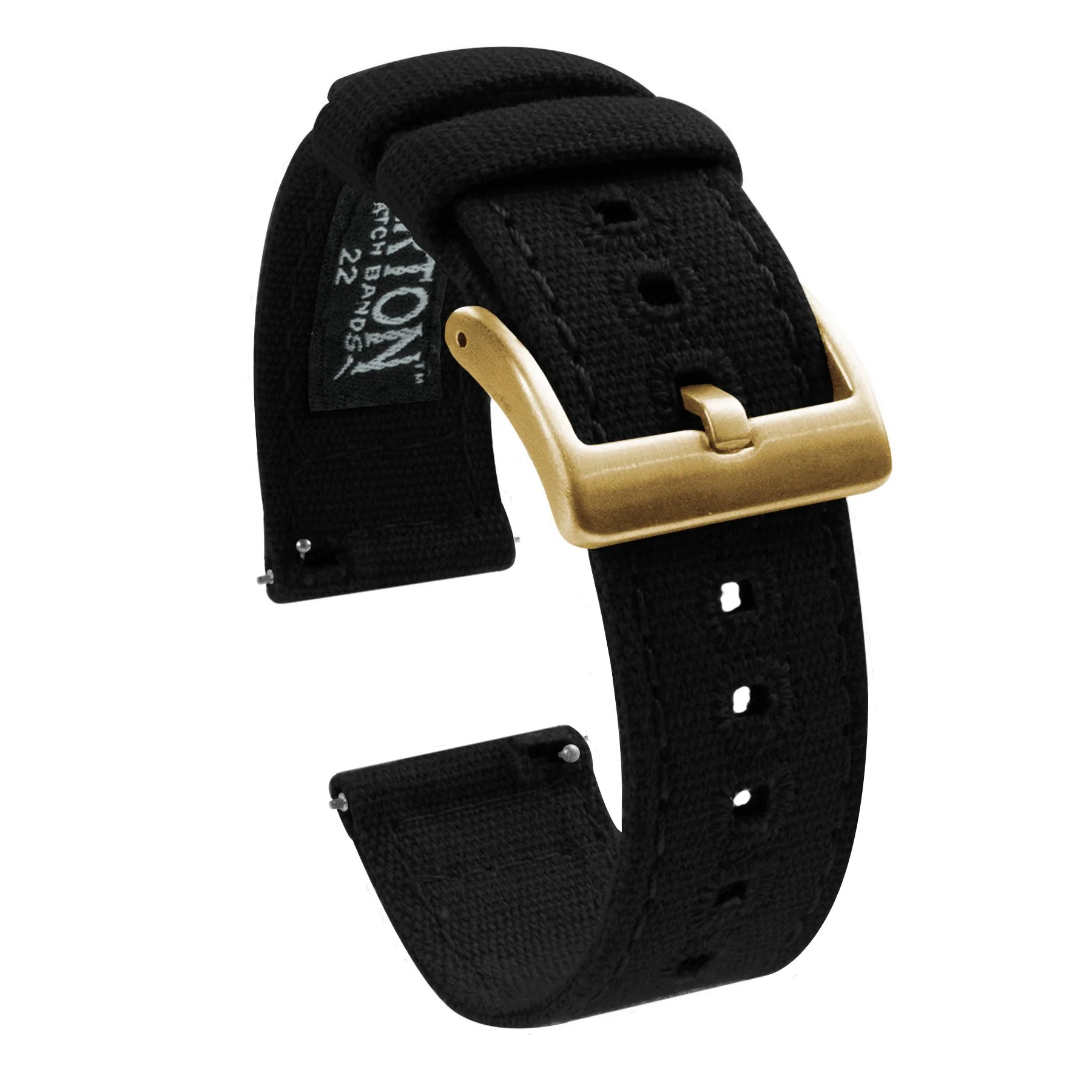 Black Premium Canvas Watch Band - Image 14