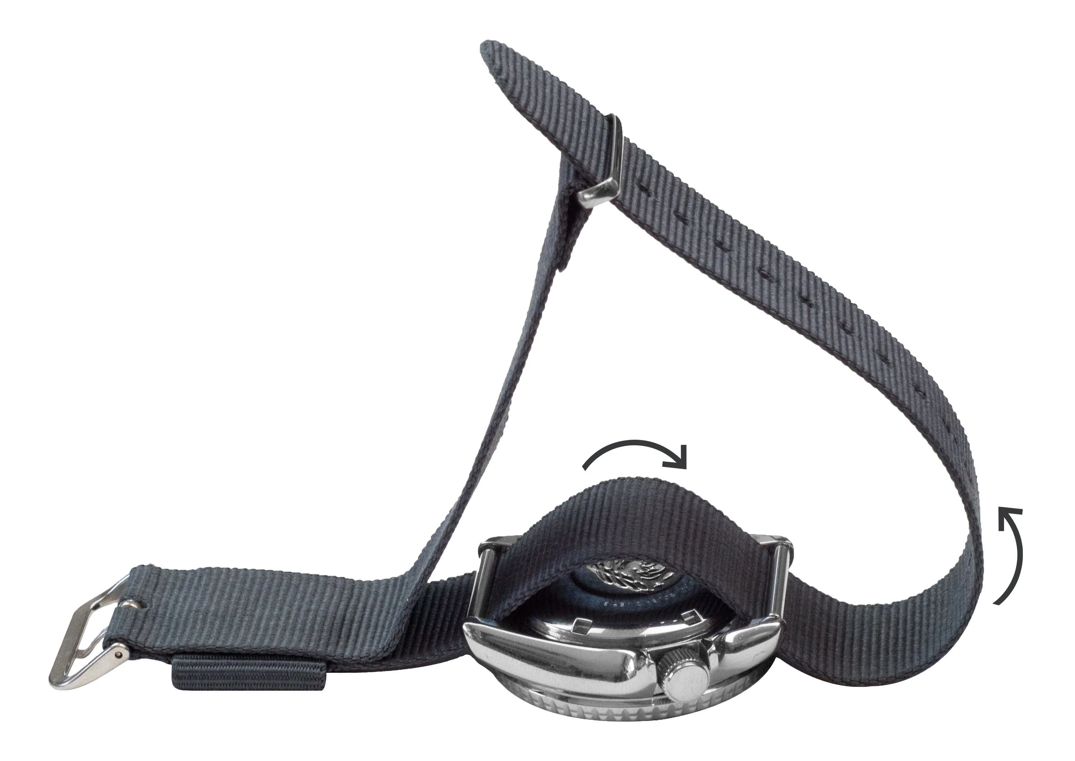 Black Smoke James Bond Nylon NATO® style Watch Band - Image 4