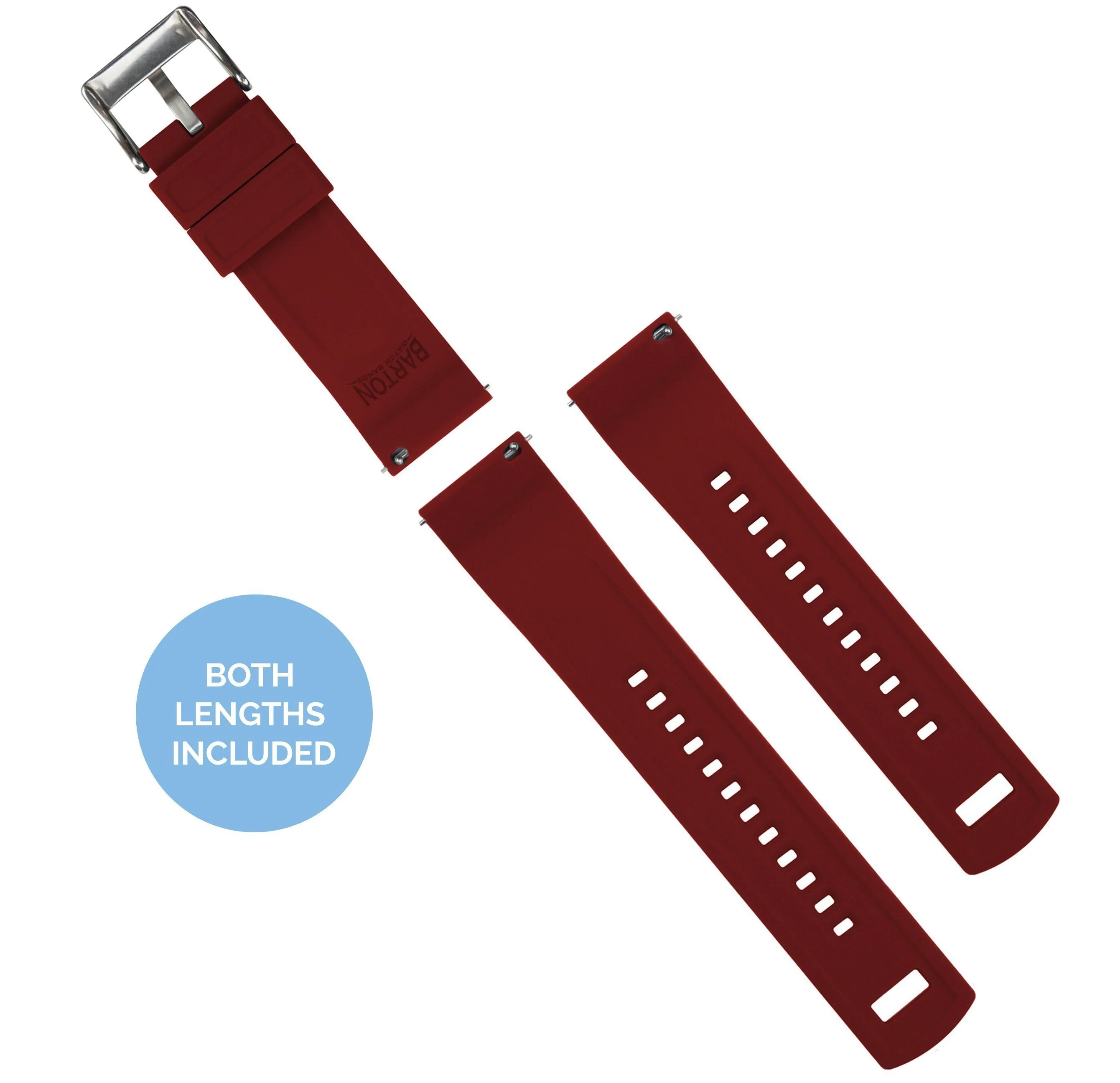 Crimson Red Elite Silicone Watch Band - Image 4
