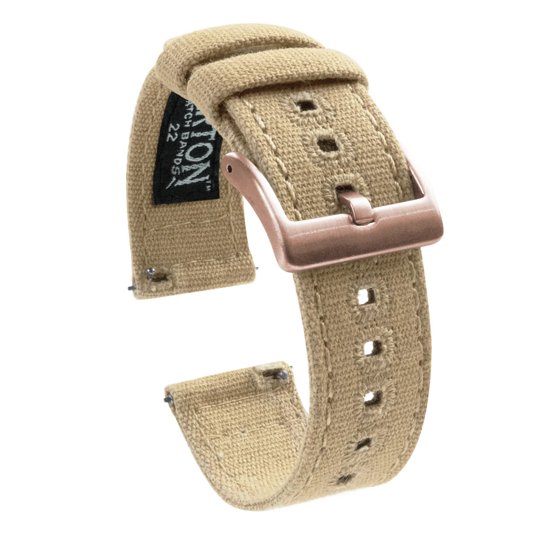 Khaki Crafted Canvas Watch Band - Image 12