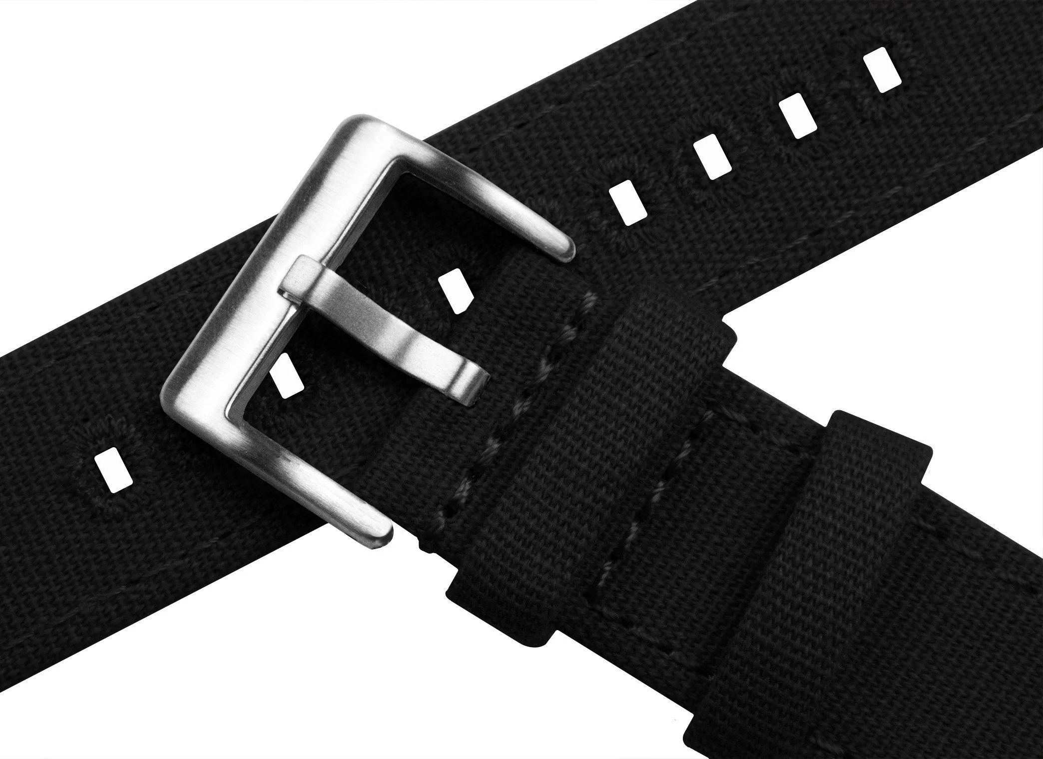 Moto 360 Gen2 Black Canvas Watch Band - Image 4